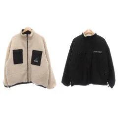 サンタクルーズ SANTA CRUZ  リバーシブル ボアフリース ジャケット L 黒 白 /UOのサムネイル