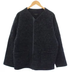 エンジニアードガーメンツ Engineered Garments ノーカラージャケット ネップ S 紺 ネイビー /TKのサムネイル