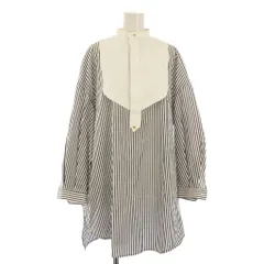 ザ リラクス THE RERACS ストライプ シャツ 長袖 36 白 黒 20SS-REBL-216L-J /TKのサムネイル