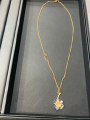 SWAROVSKI スワロフスキー ネックレス クローバー フラワー ゴールド クリスタル