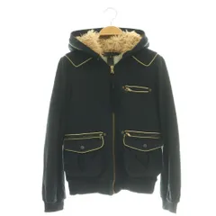 マークバイマークジェイコブス MARC by MARC JACOBS 裏ボア フェイクファー コットンブルゾン フード XS ブラック /MY ■OS ■ECC002のサムネイル