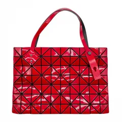 ISSEY MIYAKE イッセイミヤケ BAOBAO バオバオ CARTON カルトン トートバッグ ハンドバッグ 樹脂系 レッド レディース 【中古】のサムネイル