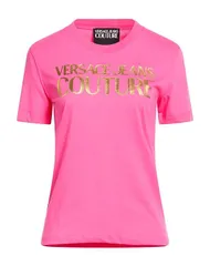 ヴェルサーチ レディース トップス Tシャツ VERSACE JEANS COUTURE Pink ピンクのサムネイル