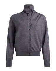 ジル・サンダー レディース アウター カーディガン JIL SANDER Charcoal チャコールのサムネイル