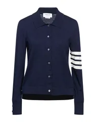 トムブラウン レディース アウター カーディガン THOM BROWNE Navy ネイビーのサムネイル
