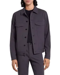 セオリー メンズ アウター ジャケット・ブルゾン Theory River Jacket ineoteric Twill Phantom Grey グレーのサムネイル