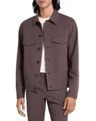 セオリー メンズ アウター ジャケット・ブルゾン Theory River Jacket ineoteric Twill Classic Brown ブラウンのサムネイル