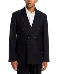 アワーレガシー メンズ アウター ジャケット・ブルゾン ブレザー OUR LEGACY Tailo red Fit Double Breasted Blazer Black ブラックのサムネイル