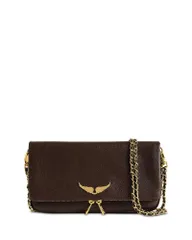 ザディグ エ ヴォルテール レディース バッグ レザー Zadig Voltaire Rock Leather Shoulder Bag Brownieのサムネイル