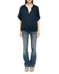 ザディグ エ ヴォルテール レディース トップス シャツ サテン ブラウス Zadig Voltaire Teko Satin Blouse Marineのサムネイル