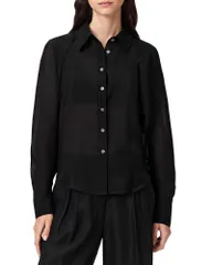 オールセインツ レディース トップス シャツ ALLSAINTS Cory Shirt Black ブラックのサムネイル
