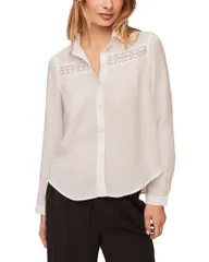 ベラダール レディース トップス シャツ レーストリム レース Bella Dahlace Trim Shirt Ivory アイボリーのサムネイル