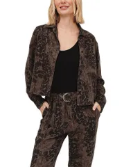 ベラダール レディース トップス シャツ クロップド Bella Dahl Cropped Pocket Shirt Ditsy Camo Printのサムネイル