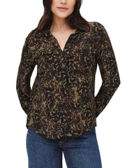 ベラダール レディース トップス シャツ ボタンダウン Bella Dahl Utility Button Down Shirt Ditsy Camo Printのサムネイル