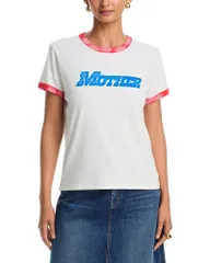 マザー レディース トップス Tシャツ MOTHER The Lil Goodie Ringer Tee Mother Flockのサムネイル