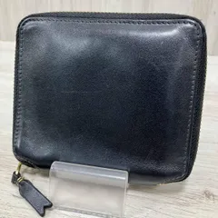 COMME des GARCONS/二つ折り財布/BLACK 無地　コムデギャルソン ラウンドジップ 黒 レザー 本革 スペイン製のサムネイル
