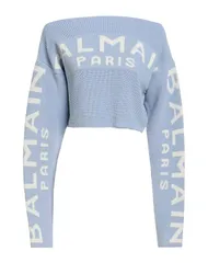 バルマン レディース トップス シャツ プルオーバー BALMAIN Light Blue ブルーのサムネイル