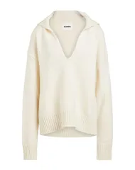 ジル・サンダー レディース アウター カーディガン カシミヤニット JIL SANDER Ivory アイボリーのサムネイル