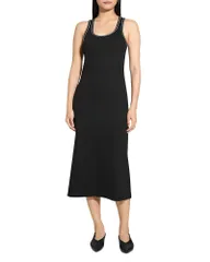 セオリー レディース トップス タンクトップ リブ Theory Perry Ribbed Tank Dress Black ブラックのサムネイル