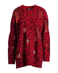 ヴェルサーチ レディース トップス シャツ プルオーバー VERSACE Red レッドのサムネイル