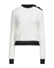 バルマン レディース トップス シャツ プルオーバー BALMAIN White ホワイトのサムネイル