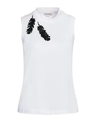 マックイーン レディース トップス Tシャツ MCQUEEN White ホワイトのサムネイル