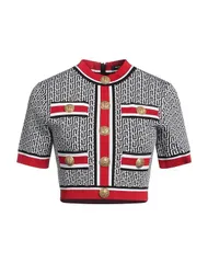 バルマン レディース トップス シャツ プルオーバー BALMAIN White ホワイトのサムネイル
