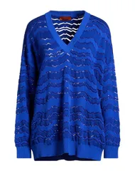 ミッソーニ レディース トップス シャツ プルオーバー MISSONI Blue ブルーのサムネイル
