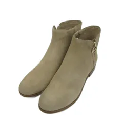 マイケルマイケルコース Michael michael kors LAINEY FLAT BOOTIE ショートブーツ スエード スタックヒール ローヒール 8M ベージュ/SM1 ■GY19のサムネイル