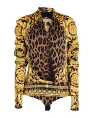 ヴェルサーチ レディース トップス シャツ VERSACE Khaki カーキのサムネイル