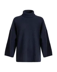 ファビアナ フィリッピ レディース アウター ニット・セータートルネック FABIANA FILIPPI Navy ネイビーのサムネイル