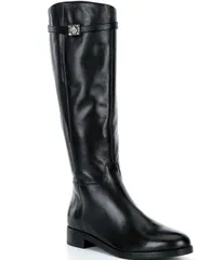 ゲス レディース シューズ ブーツ・レインブーツ トール レザー Guess Zoro Leather Tall Riding Boots Black ブラックのサムネイル