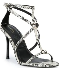 アルド レディース シューズ ヒール プリント サンダル ALDO Womens Novalya Snake Print Dressandals BlackMulti ブラックのサムネイル
