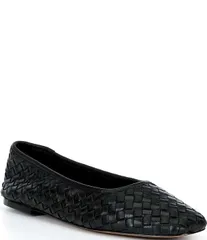 アルド レディース シューズ パンプス レザー ALDO Womens Adrabrinna Woven Leather Ballet Flats Jet Black ブラックのサムネイル
