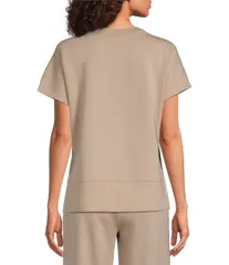 スパンク レディース トップス Tシャツ クルーネック SPANX AirEssentialsR Crew Neck Short Sleeve Tee Shirt Duneのサムネイル