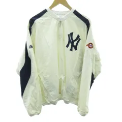 マジェスティック MAJESTIC COOPERSTOWN ハーフジップ ナイロン プルオーバー 白 ホワイト Mのサムネイル