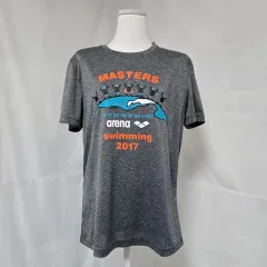 新品) アリーナ チャコール プリンティング 機能性 半袖Tシャツ レディース95 0826のサムネイル