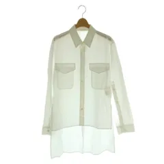 リミフゥ LIMI feu 24AW しわ加工 スリットシャツ チュニック丈 白 LO-B04-011 /MI ■OSのサムネイル