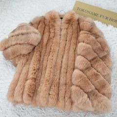 サガミンク リアルファー コート 本毛皮 水貂 Dark Mink Coat - SAGA