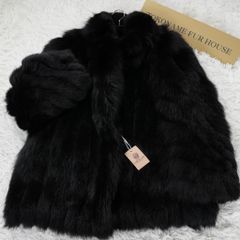 サガミンク リアルファー コート 本毛皮 Black Mink Coat - SAGA MINK