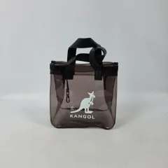 カンゴール クリア PVC ブラック トートバッグ 260713のサムネイル