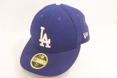[중고] NEW ERA 남성 캡 -- 59FIFTY LA 캡 NEW ERA -- 블루 블루 자수