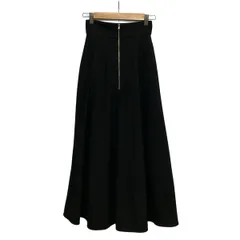 CLANE(クラネ) ロングスカート サイズO レディース美品  - 黒 マキシ丈/FRONT ZIP FLARE SKIRTのサムネイル