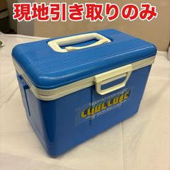 ke0807-15 A7-33 現地のみ Peacock ピーコック COOL CUBE クールキューブ クーラーボックス ブルー レトロ