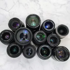 【12個セット】 AF レンズ PENTAX Nikon SIGMA MINOLTA SONY 他 18-55mm 28-80mm 35-80mm 80-200mm 80-320mm 100-300m 他 まとめ ジャンク　M180のサムネイル