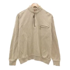 ハッシュパピー Hush Puppies トレーナー プルオーバー L ベージュ 長袖 ハーフジップ スタンドカラー /NL ■ECF004のサムネイル