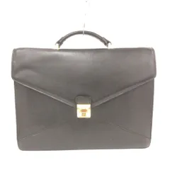 ランセル LANCEL フランス製 ブリーフケース 書類かばん ビジネスバッグ 黒 ブラック フラップデザイン /NU ■GY99のサムネイル