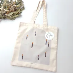◯新品 mina perhonen ミナペルホネン ONE tote bag candle 三越伊勢丹オリジナルエコバック /27Nのサムネイル