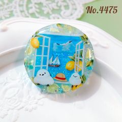 No.455 猫と花火 レジンヘアゴム - メルカリ