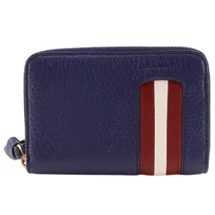 【BALLY】バリー コンパクトウォレット 財布 ラウンドファスナー レザー 青 メンズ コインケースのサムネイル